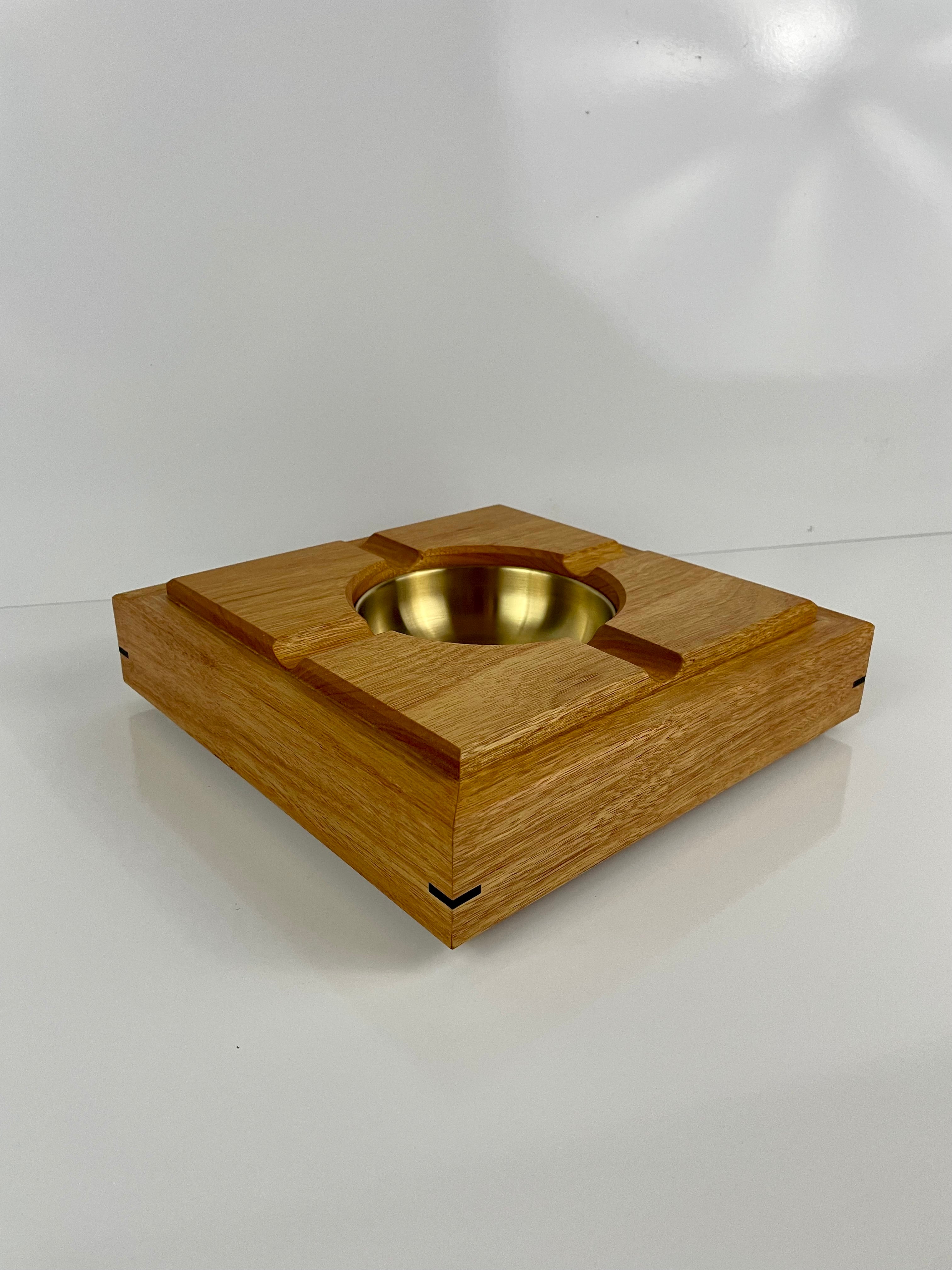 Canary wood and Wenge Ashtray
