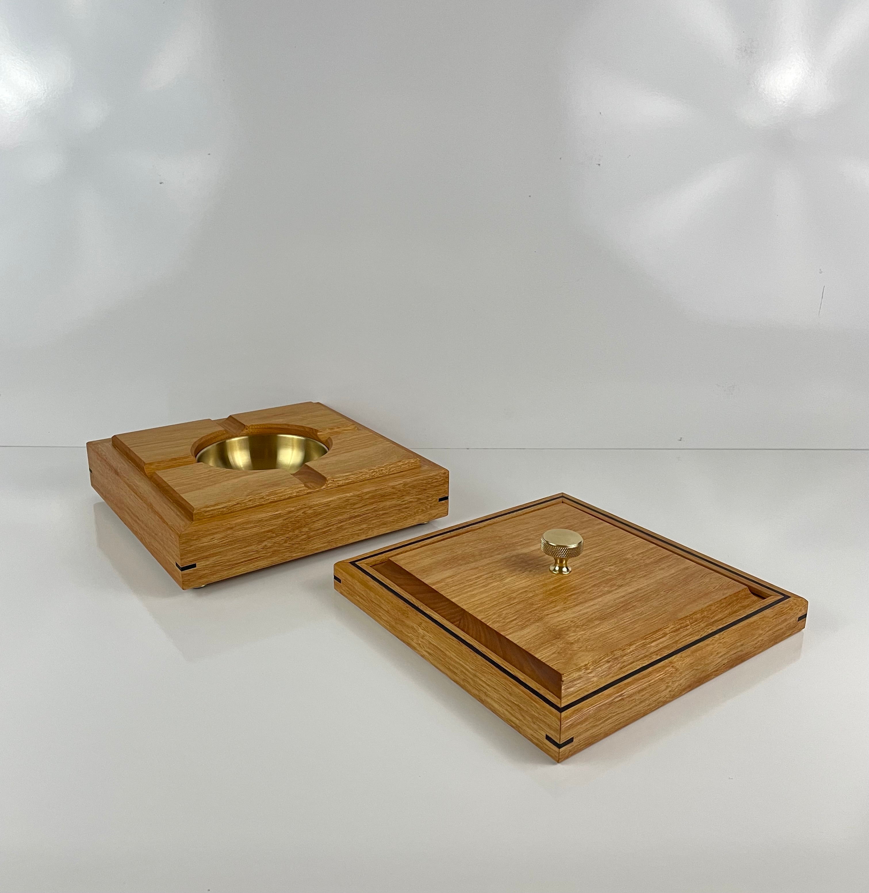 Canary wood and Wenge Ashtray