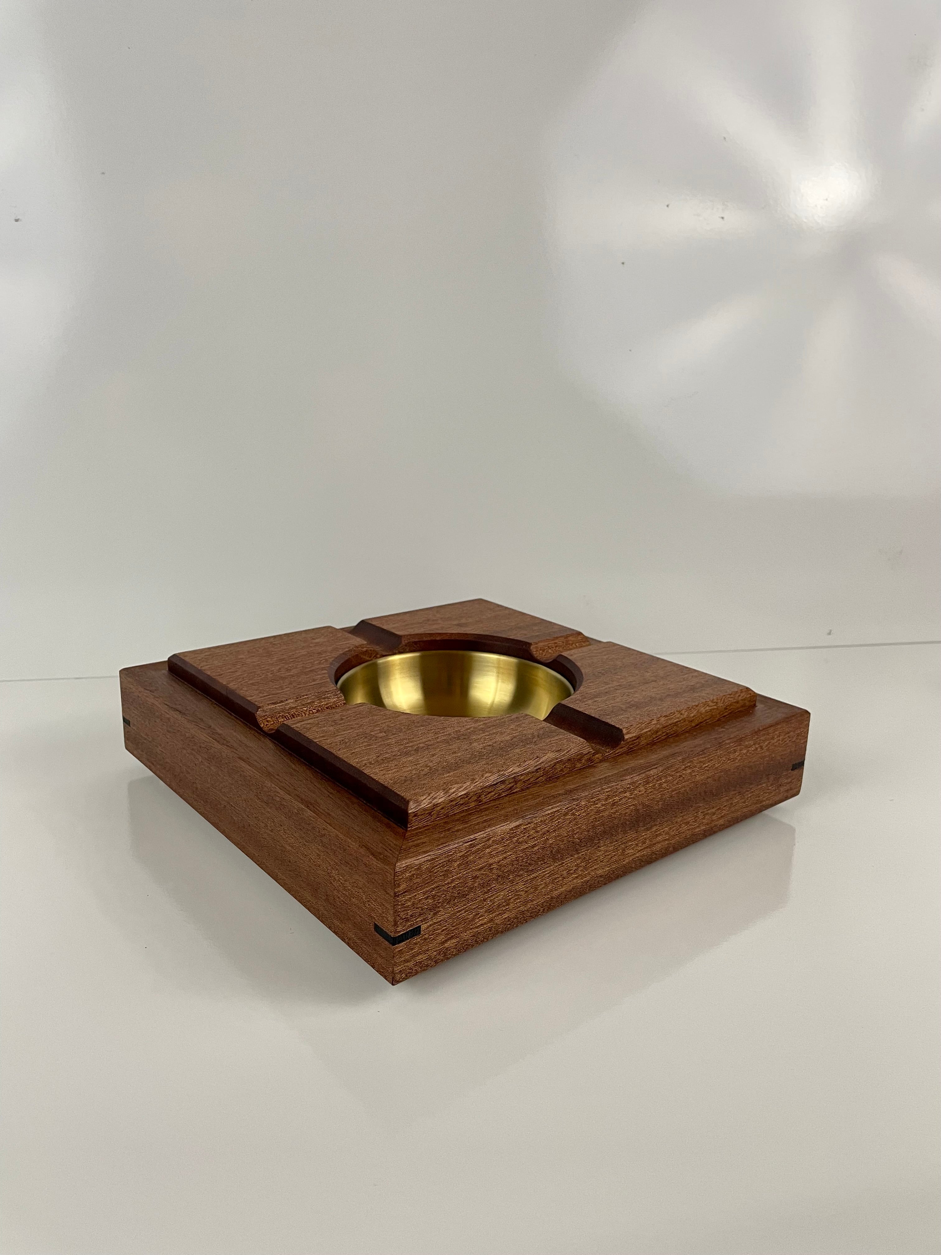 Mahogany and Wenge Ashtray