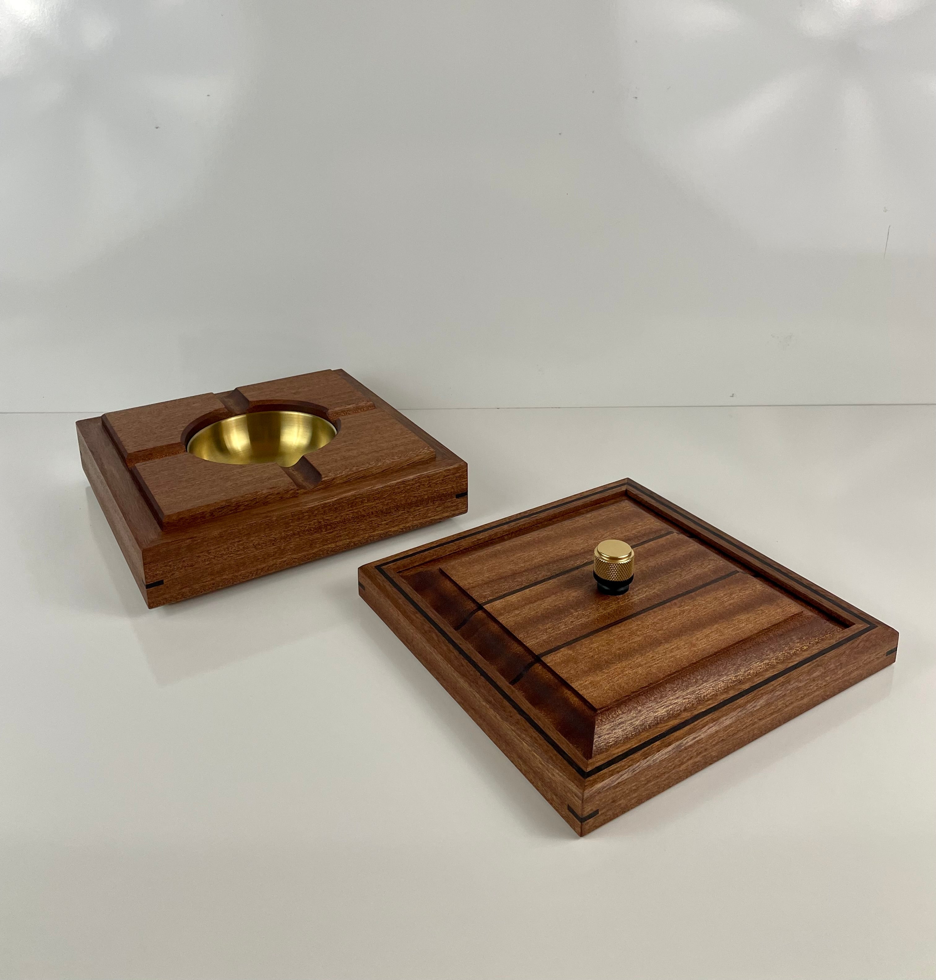 Mahogany and Wenge Ashtray